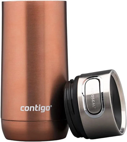 Contigo Luxe Autoseal 360 ml Stainless Steel Thermal Mug, Vacuum Flask, Leakproof Tumbler, Dishwasher Safe, Coffee Mug with BPA Free Easy-Clean Lid, Cornflower
