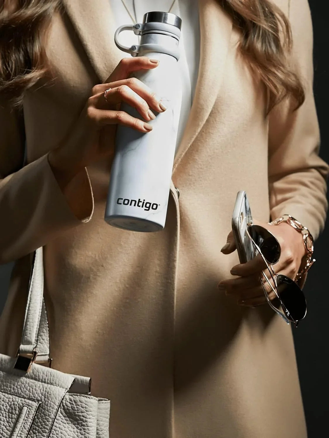 Contigo Matterhorn Couture Water Bottle, Stainless Steel BPA-Free Insulated Drinks Bottle, 100% Leak-Proof Vacuum Flask, Thermalock Keeps Beverages up to 24h Cold or 10h hot, 590 ml